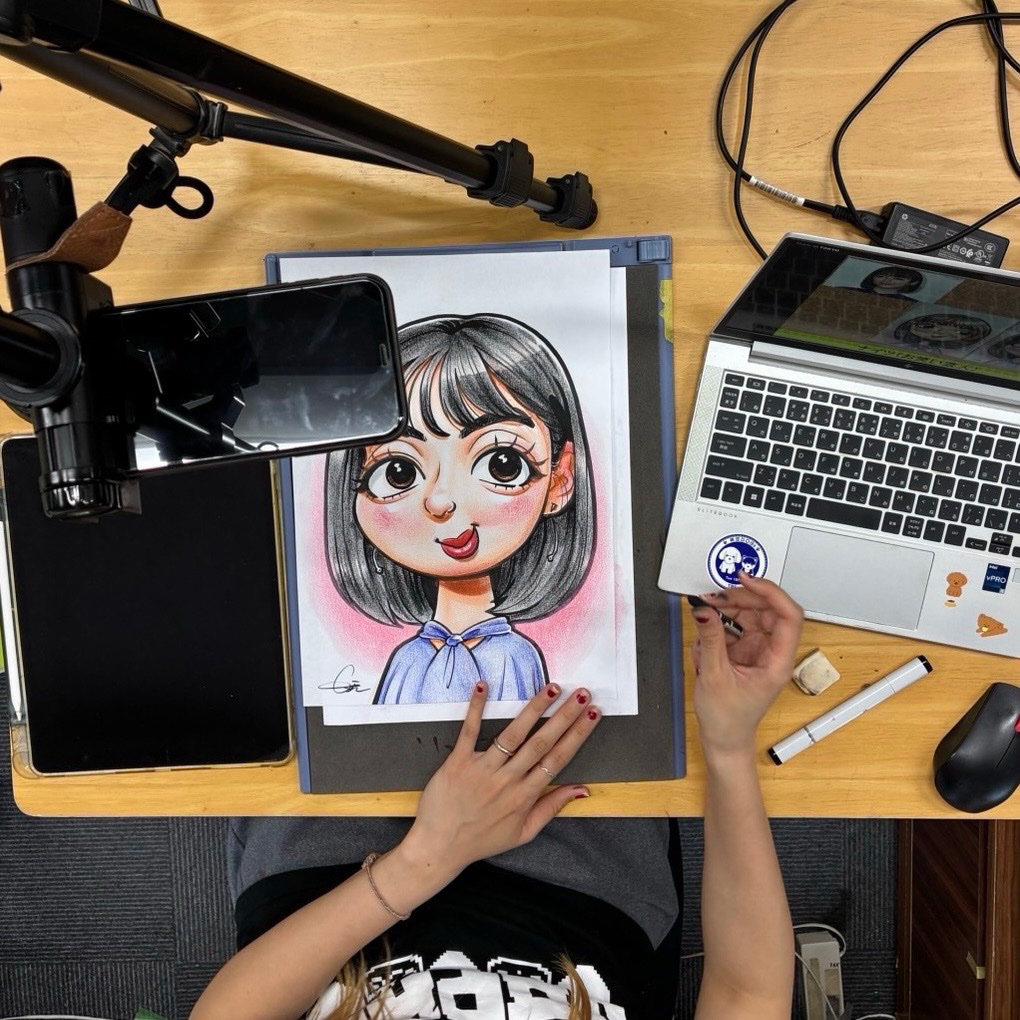手描き基礎トレーニングクラスの様子
